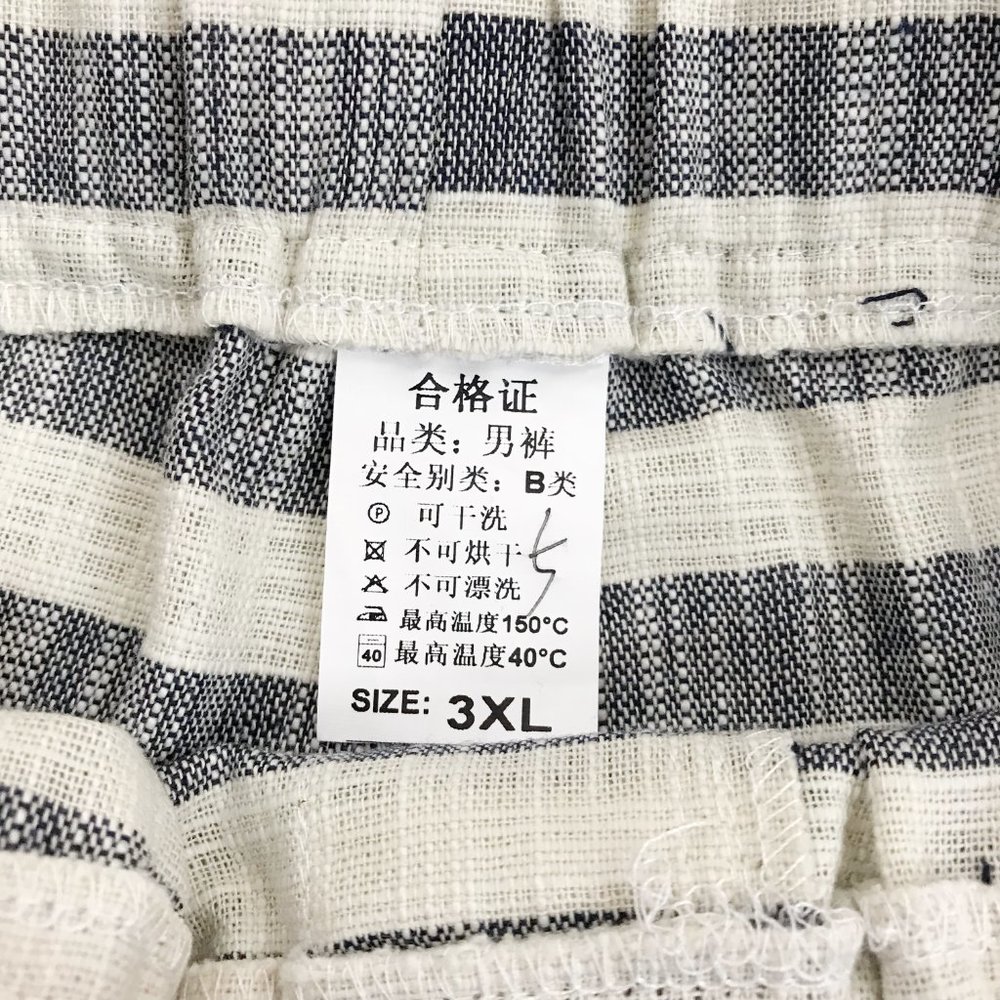FASHION Brand Striped Bermuda Shorts M/L NWT Textured Cotton Pockets - Picture 4 of 8